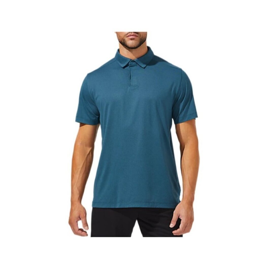 32 degree cool Men’s polo shirt XL blue stretch high quality short sleeve EUC